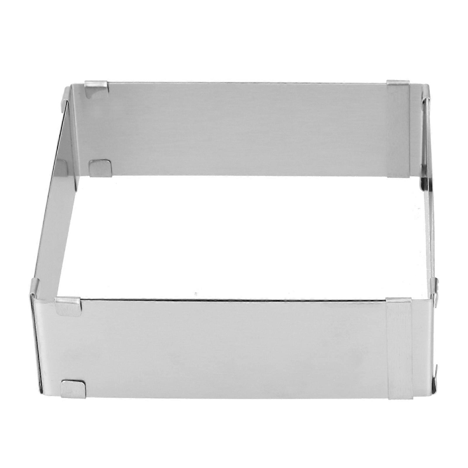 Stainless Steel Square Mousse Ring Retractable Biscuits Cake Mold Kitchen DIY Baking Tools