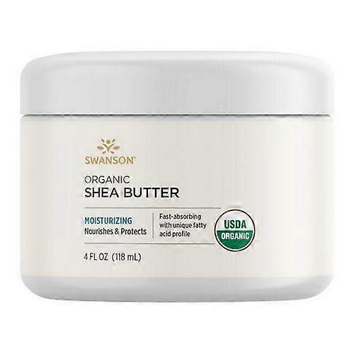 Swanson Vitamins Organic Shea Butter, 4 Oz