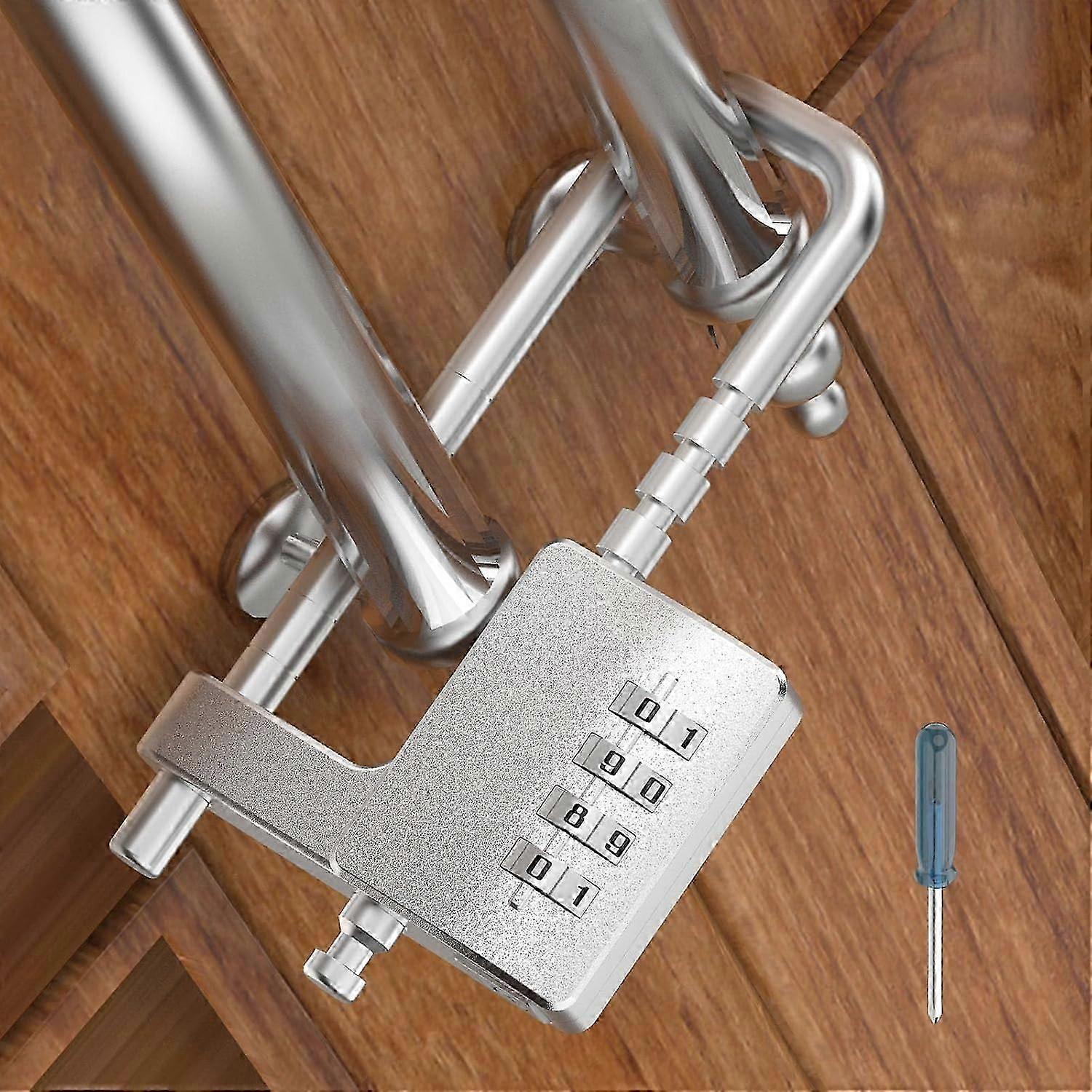 Cabinet Lock with Combination, Gym Locker Lock Code, Adjustable U Shaped Heavy