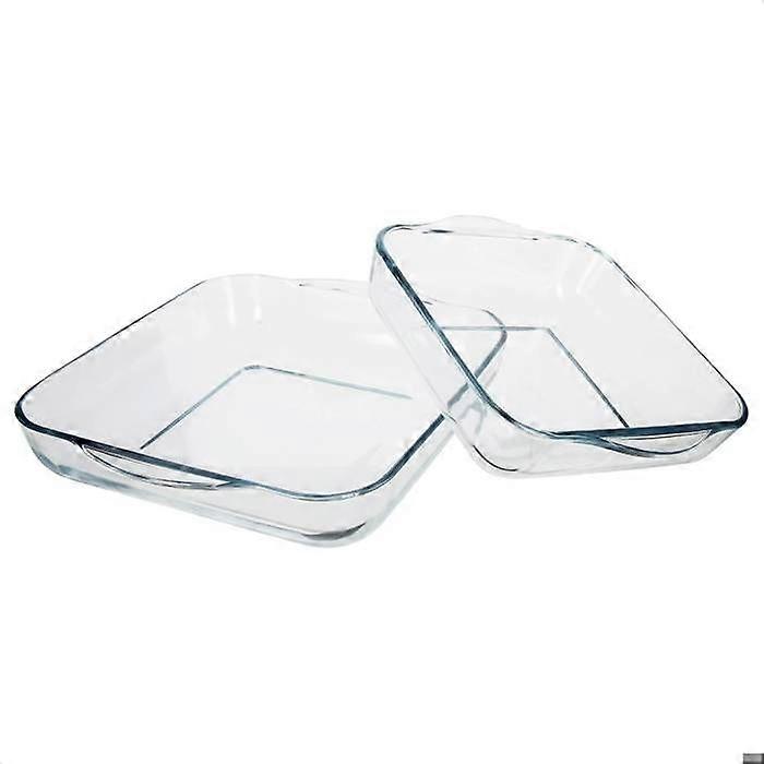 5five - Set mit 2 quadratischen Glasschalen