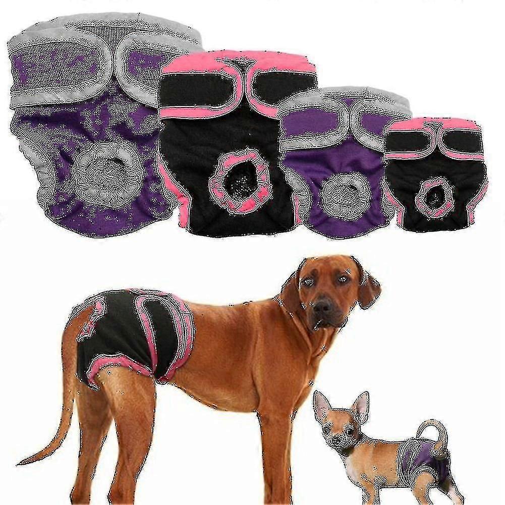 حفاضات الكلاب الإناث القابلة للغسل ، لفائف حفاضات الكلاب القابلة لإعادة الاستخدام للكلاب الإناث ، فائقة الامتصاص ومريحة