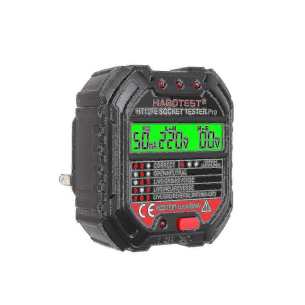 Socket Tester With Voltage Display 90-250v Socket Tester Automatic Circuit Polarity Voltage Detector