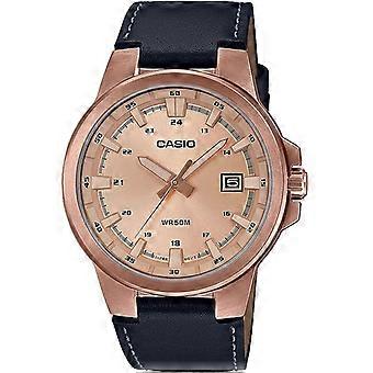 Horloge - Casio - MTP-E173RL-5AVEF - Leder Night Blue - Quartz - WR 50m