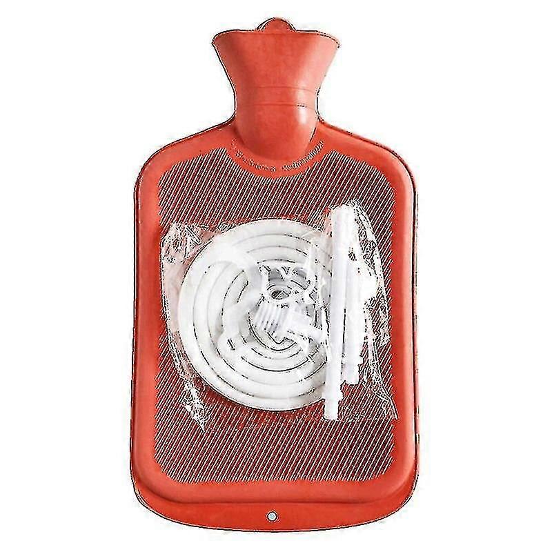 Laiqiankua Colon Cleanse Enema Bag With Tubing Hot Water Bottle Shower Douche Home Adult Enema Kit