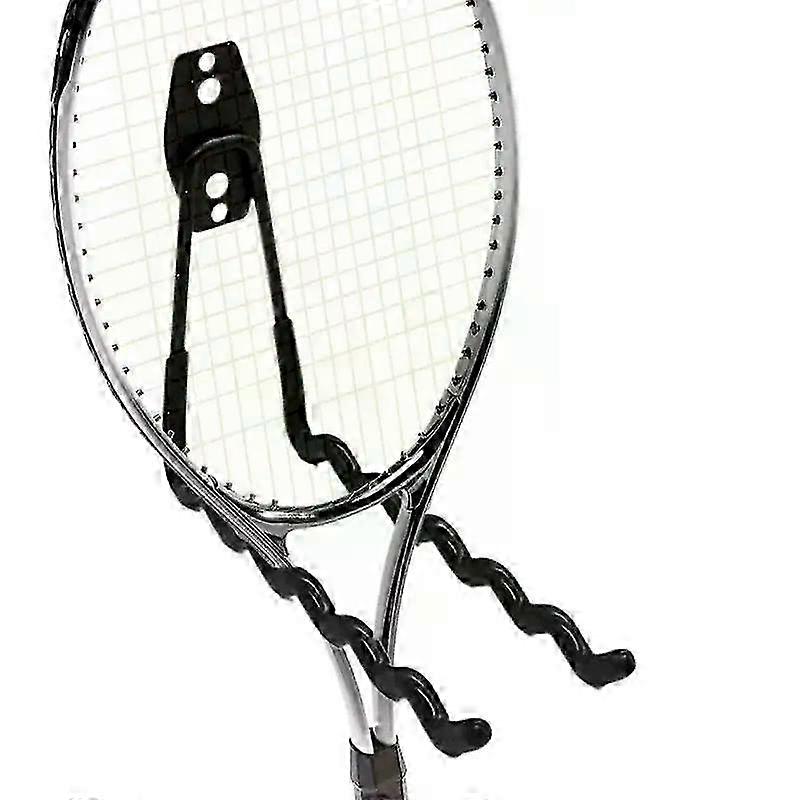 Wall-Mounted Badminton Racket Stand with Display Rack Capable of Holding 6 Rackets