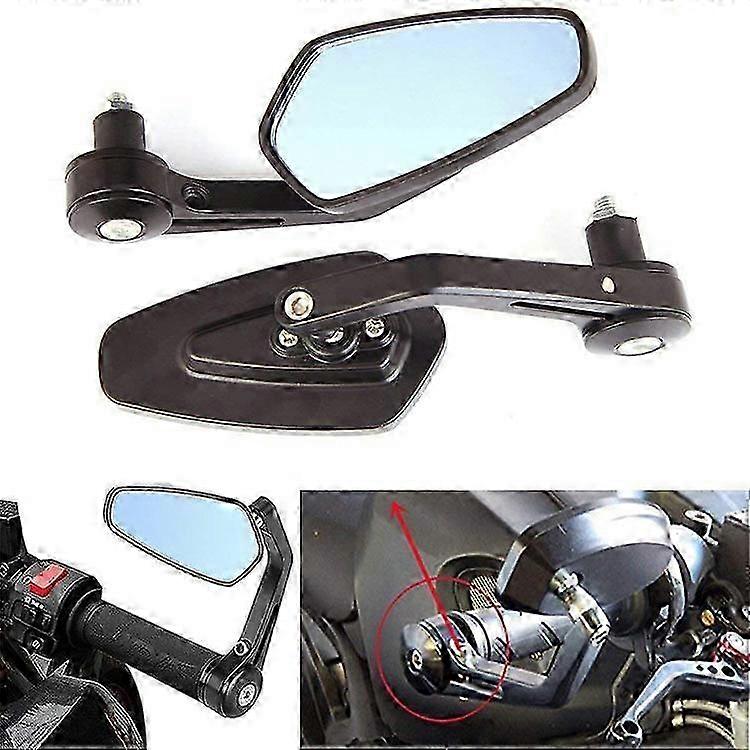 Motorcycle modified handlebar rearview mirror, suitable for handlebar hole 18MM