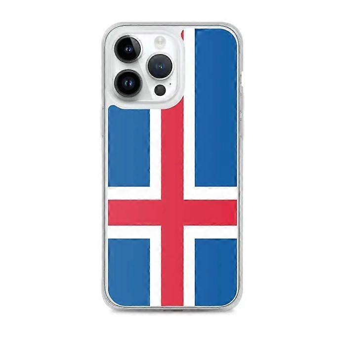 iPhone Case - Iceland Flag - iPhone 14 Pro Max - Flexible - Multicolor - Transparent TPU