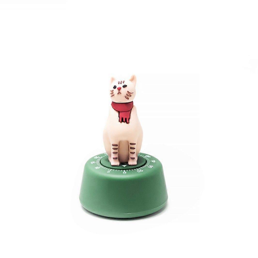 Timer Cat Shape Mechanical Kitchen Timer,7.2*7.2*11.6cm