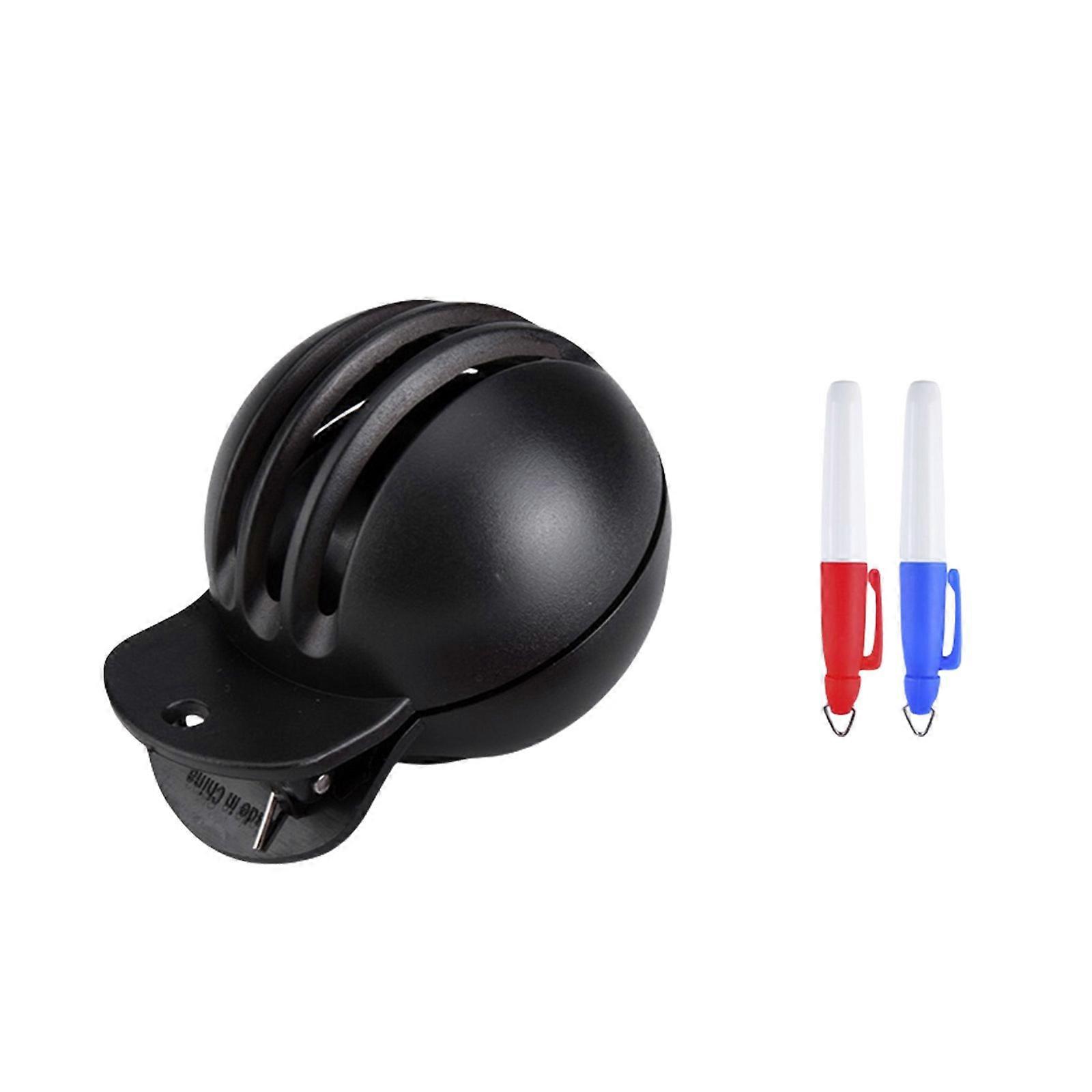 Spherical Golf Balls Marker With Pens Golf Balls Putting Clip Template Alignment Tool Putt Positioning Marker Enduring