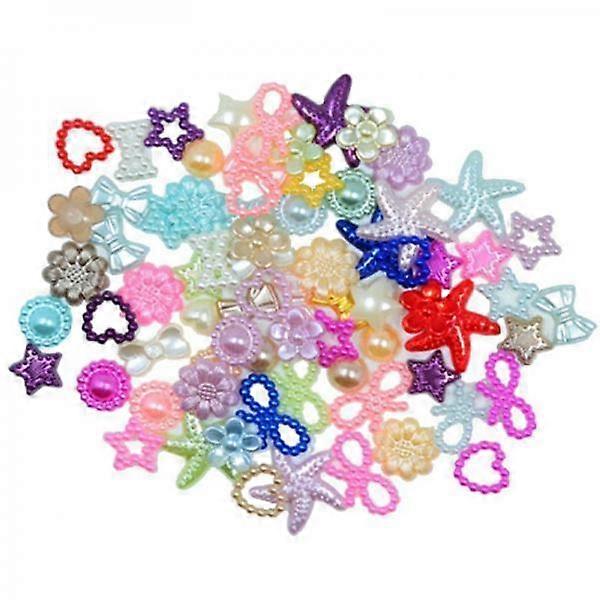 2-6pack 75 Pieces Pearl Mixed Color Mixed Style DIY Embellish Craft Scrapbooking