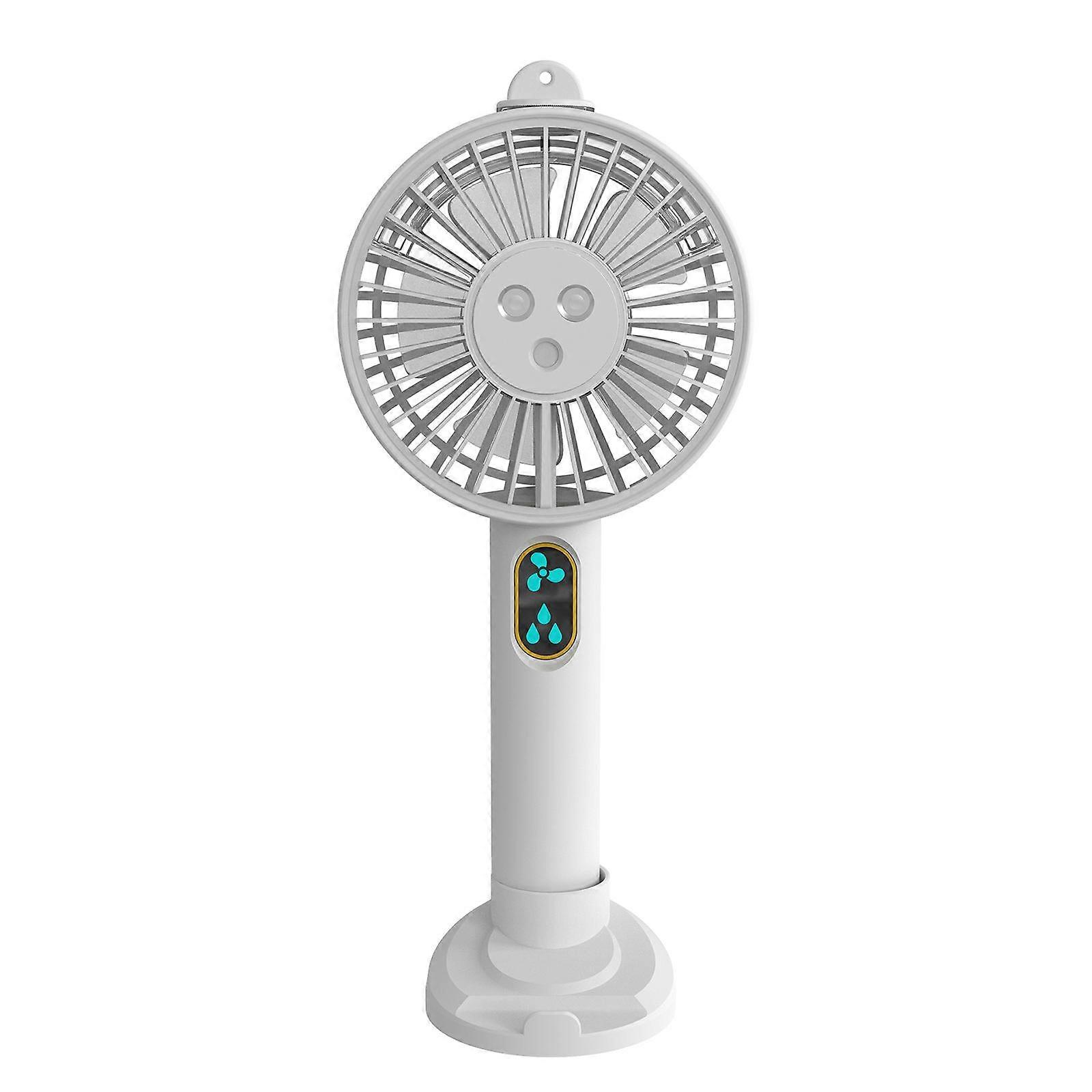Misting Fan /Handheld /Rechargeable/ 2000mAh Silent Personal White