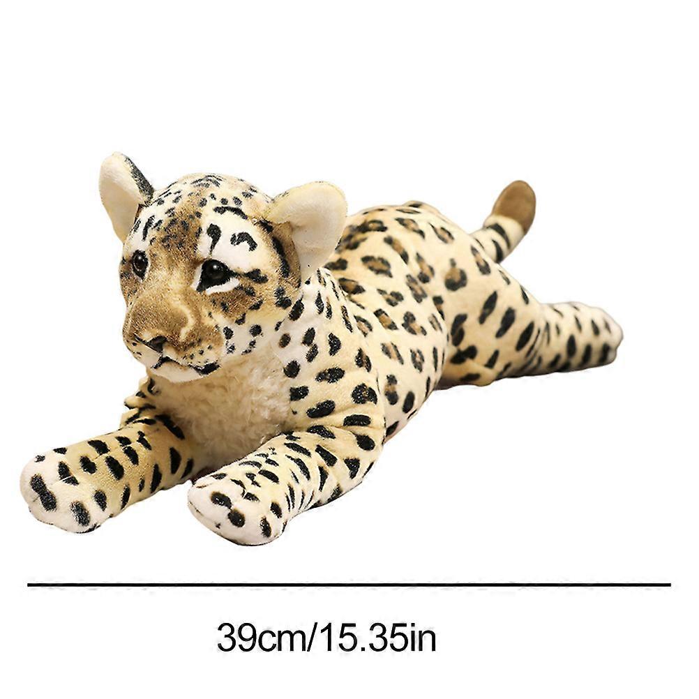 Fofo Pelúcia Tigre Leopardo Boneca 39cm Brinquedo Macio Presente