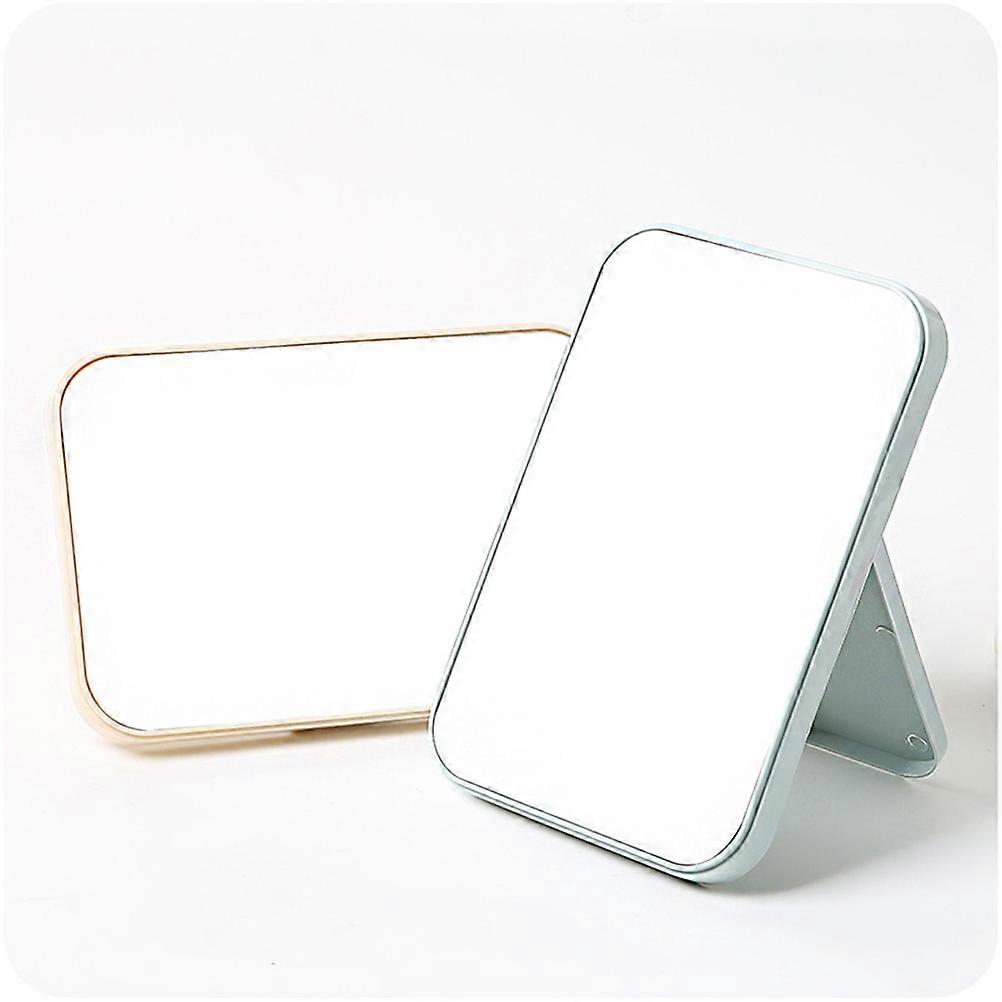Lavender Foldable Makeup Mirror with Clear Surface and Chic Gloss ABS Material for Convenient