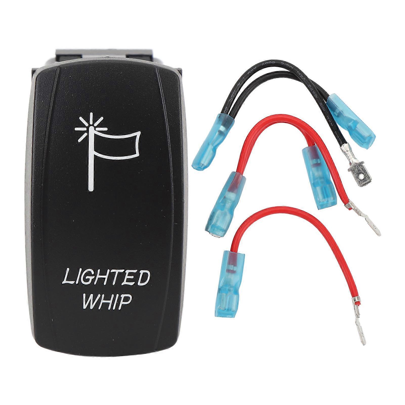 UTV Rocker Switch 12V 24V 5 Pin On/Off LED Replacement for Polaris RZR, ATV, Car, Truck, RV
