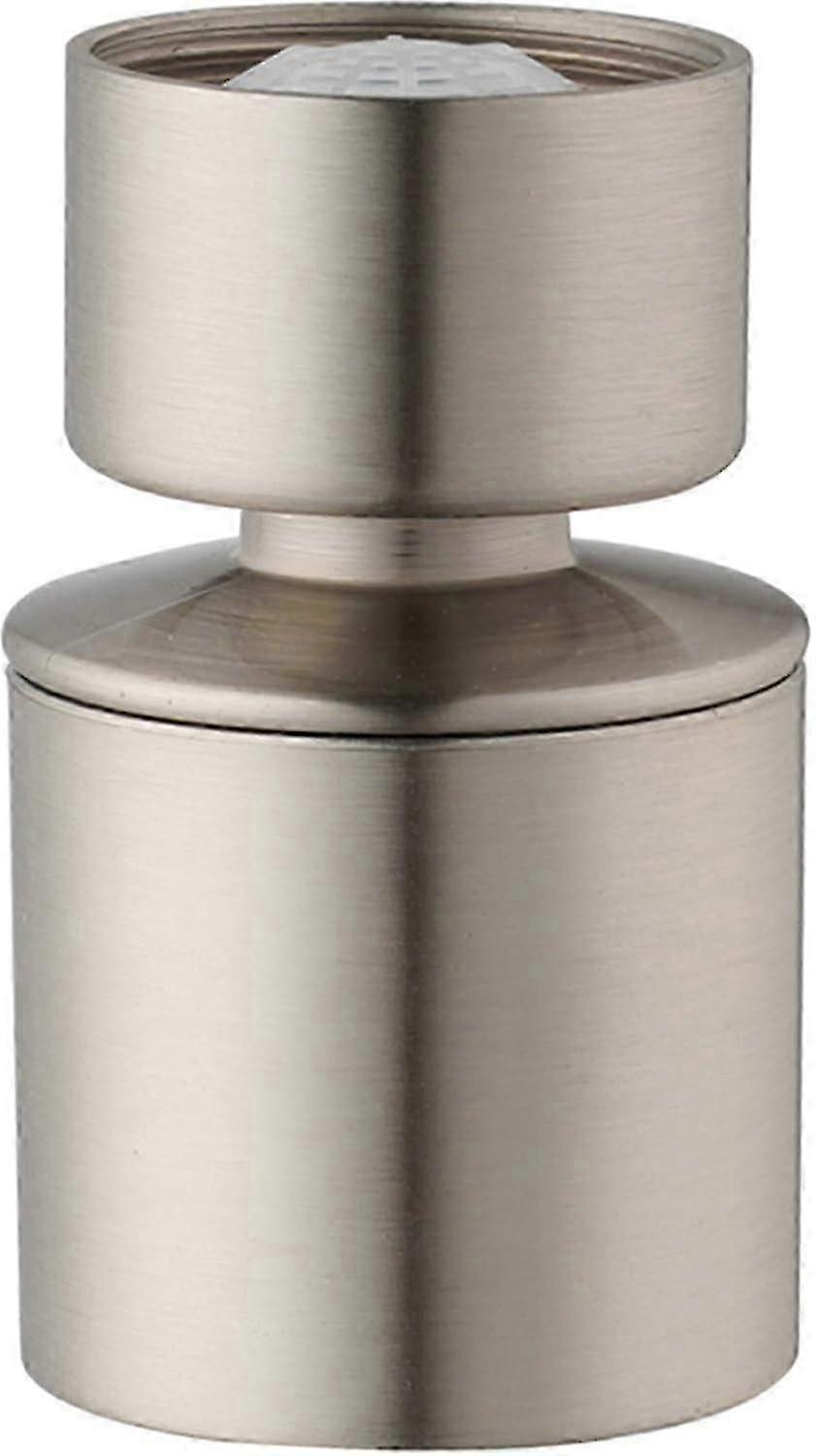 Robinet d’évier de cuisine en nickel brossé en acier inoxydable avec mode de pulvérisation double et tête pivotante à 360 degrés pour la conservation de l’eau