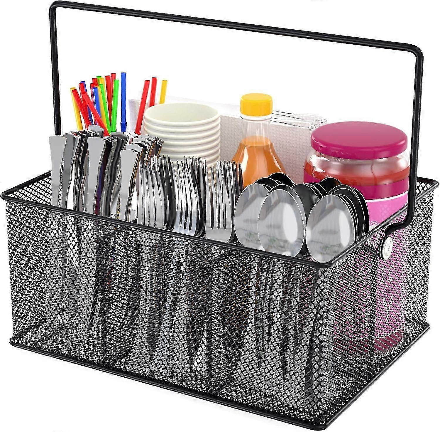 Mesh Utensil Caddy for Convenient Mobility, Stylish Design Multipurpose Organizer, Portable
