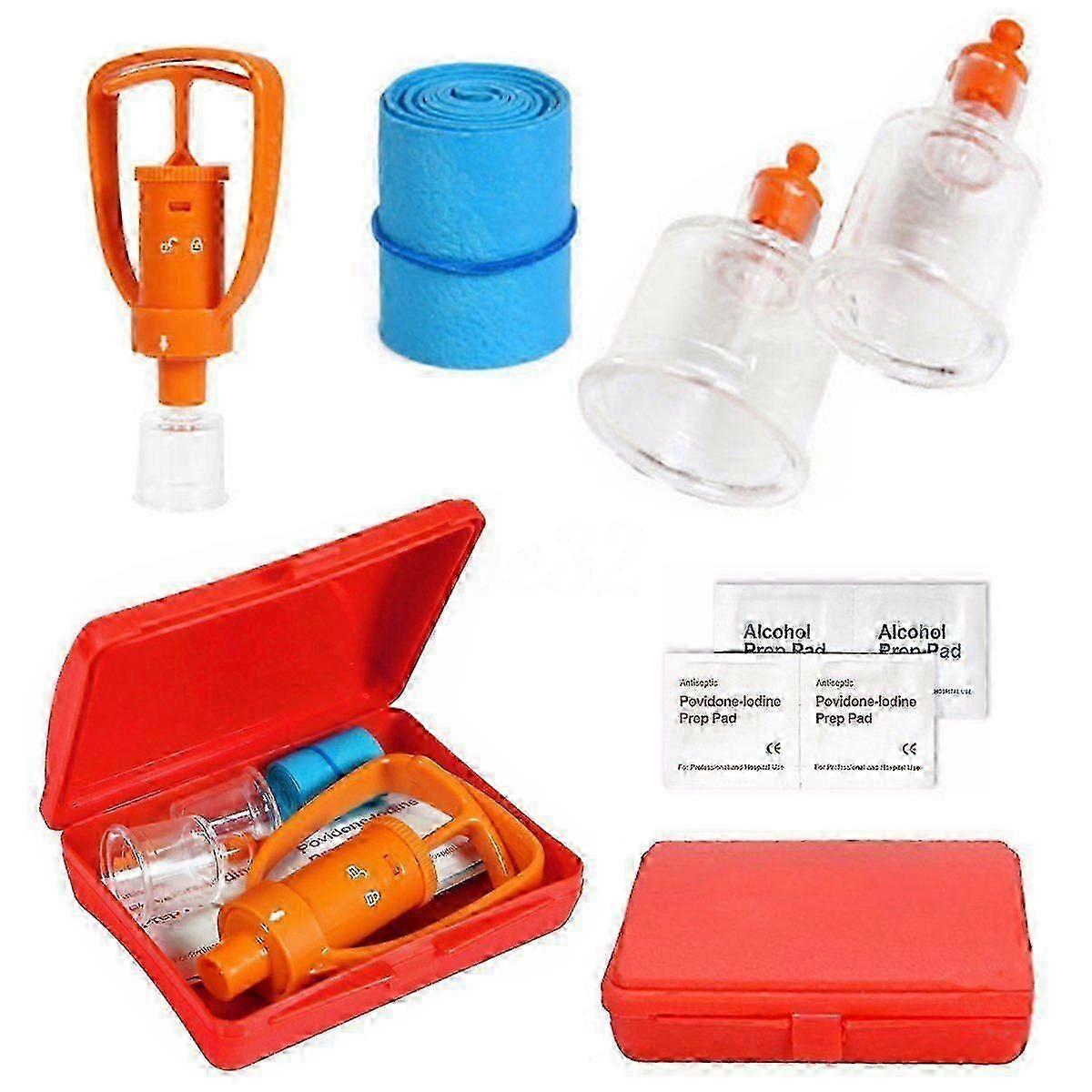 Extractor Pump Kit Emergency Snake Bite Outdoor Camping Survival Tool SOS JP