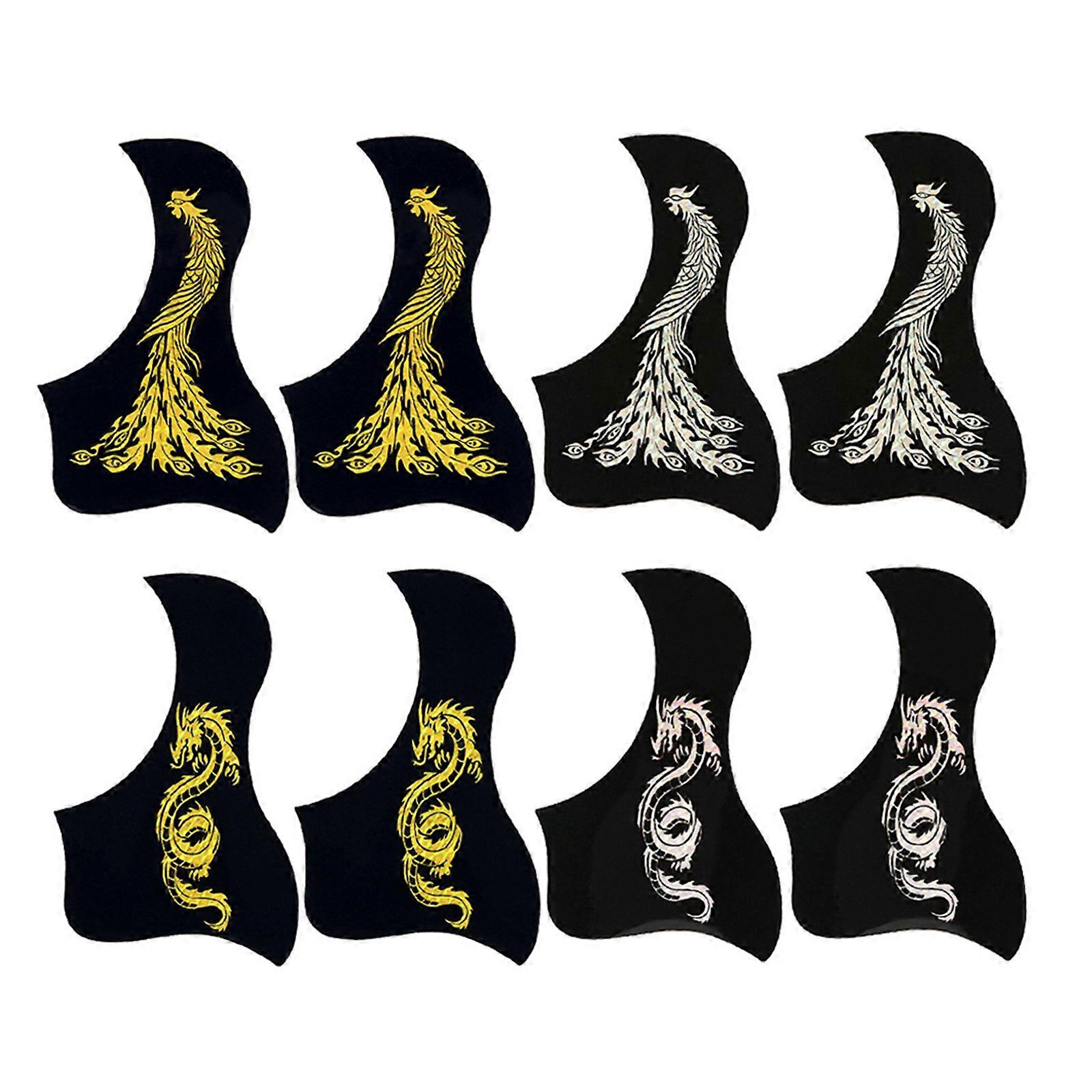 4/8 stücke PVC Gitarre Schlagbrett Anti-Scratch Guard Platte Folk Akustikgitarre Adhesive Scratch Platte Schlagbrett Einfach Installieren