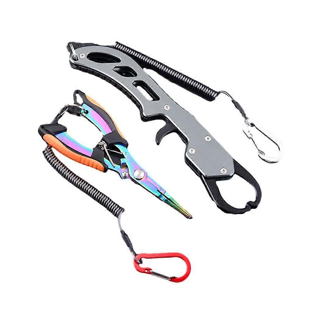 Multi-Function Fishing Pliers Fish Lip Grippers Hook Remover Comfortable Grip