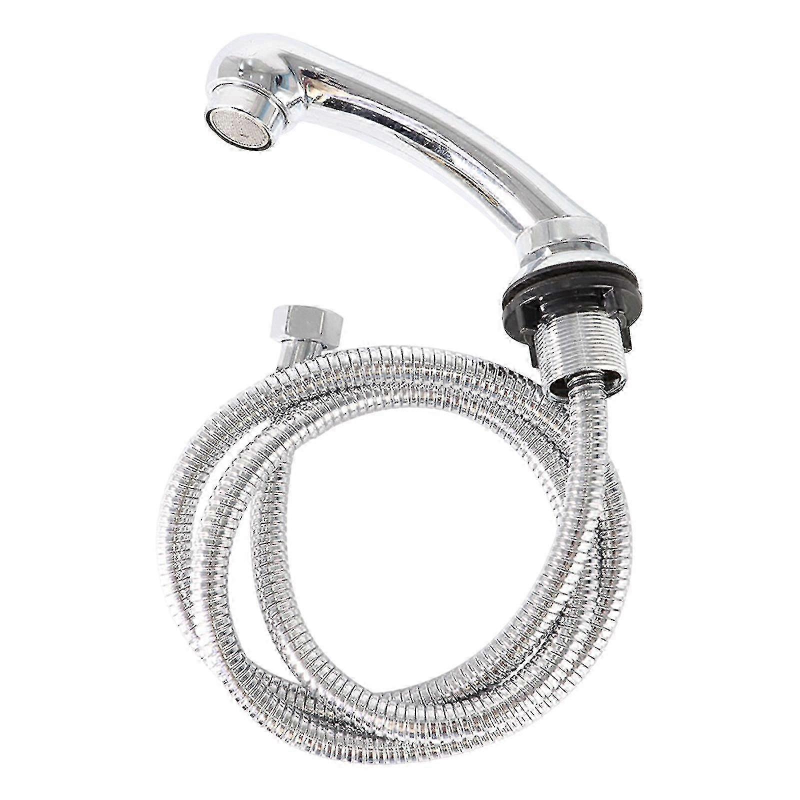 シャンプーボウル蛇口スプレーホース付きサロン&バーバーショップ用-ブラック