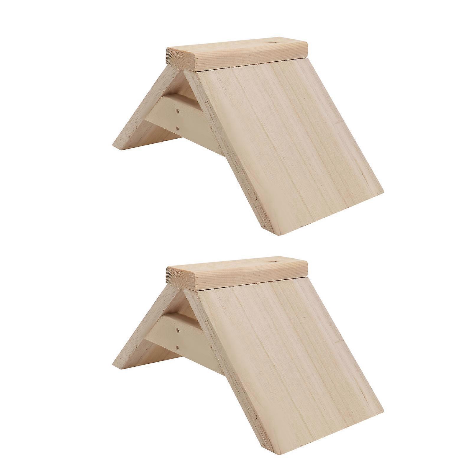 2Pcs Wooden Pigeon Perch Durable Standing Rack for Pet Birds Dove Rest Stand