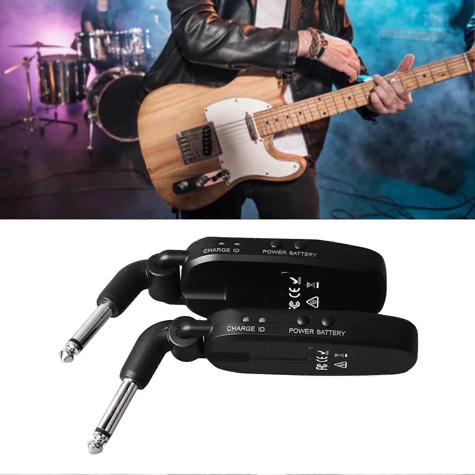 Wireless Guitar System Multifunktionaler wiederaufladbarer Bass-Senderempfänger für E-Instrumente der Violine