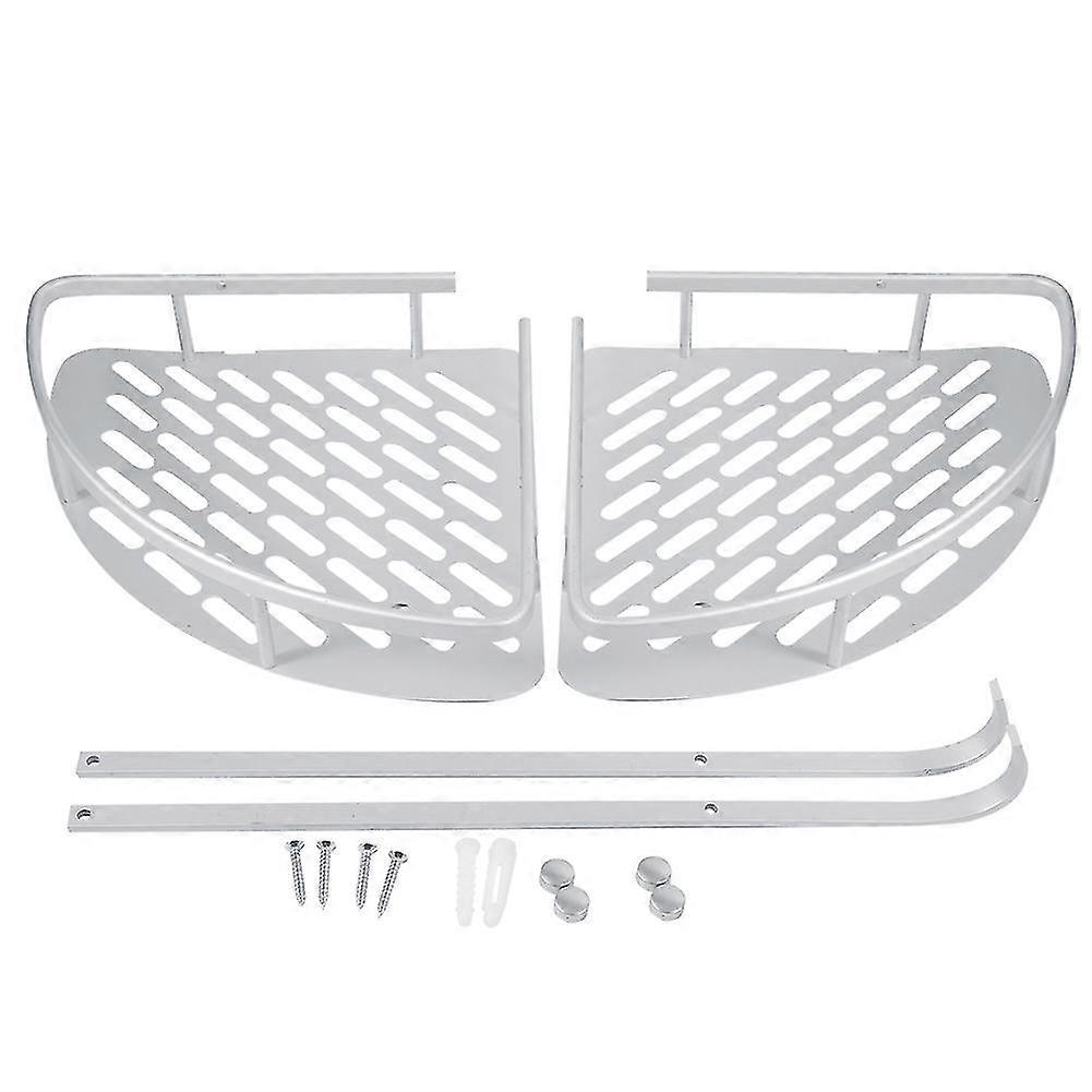 Triangle Shower Shelf Storage Basket - Double Layer for Bathroom & Kitchen