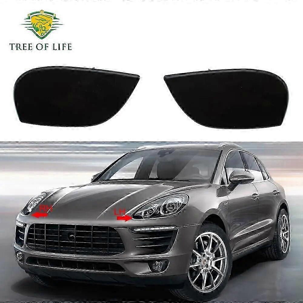 Front Bumper Headlight Washer Nozzle with Cover Cap for 2014-2019 SUV Models Left Right Fit