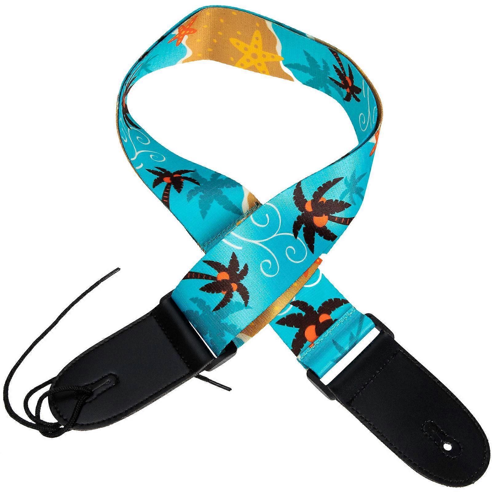 Delicate Guitar Strap Creative Guitar Strap Practice Blue 112x5cm Guitar Protection 1Pack