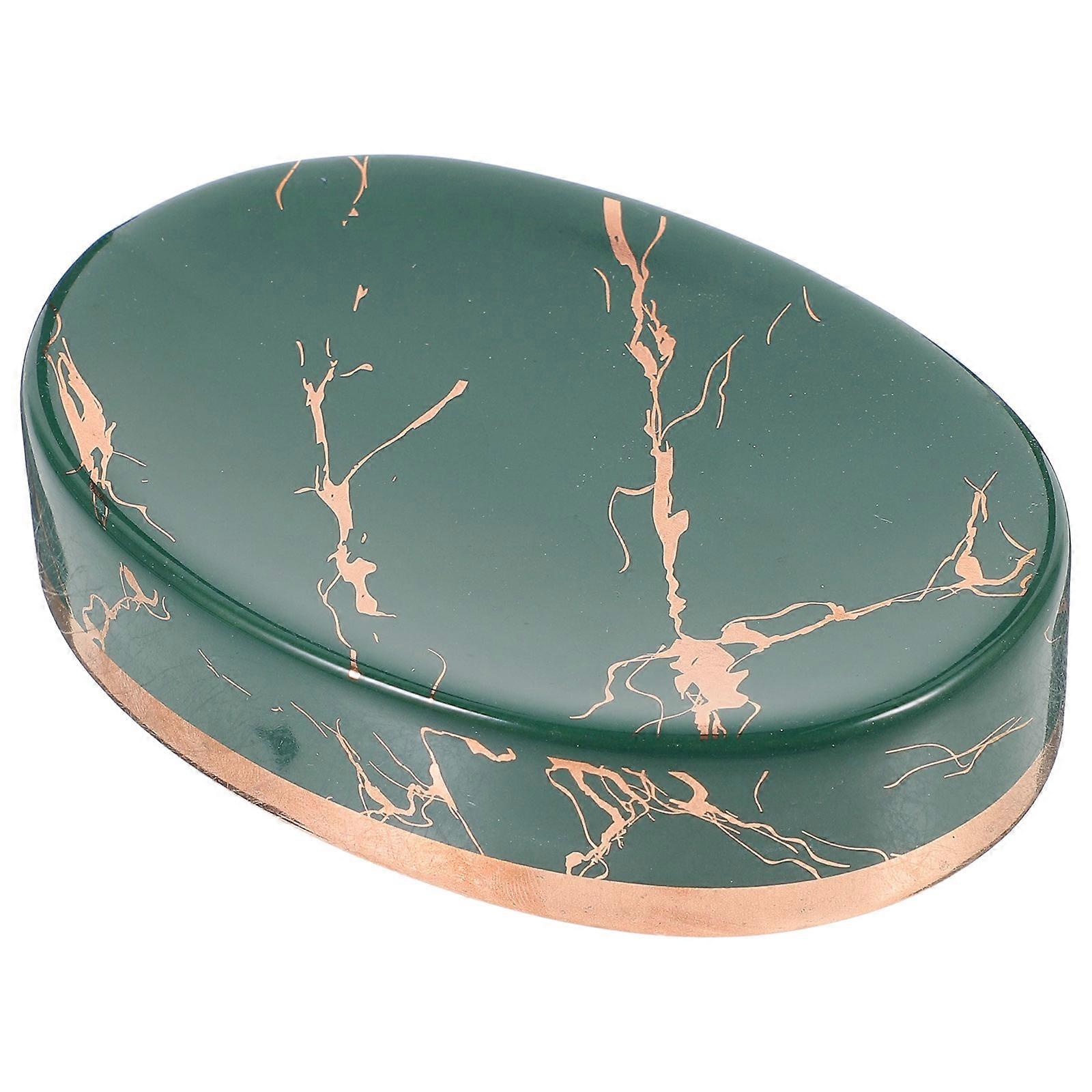 Bathroom Ceramic Tray CeramicSoap Holder Home Use Household Users Rectangular Shape Draining 1Pcs