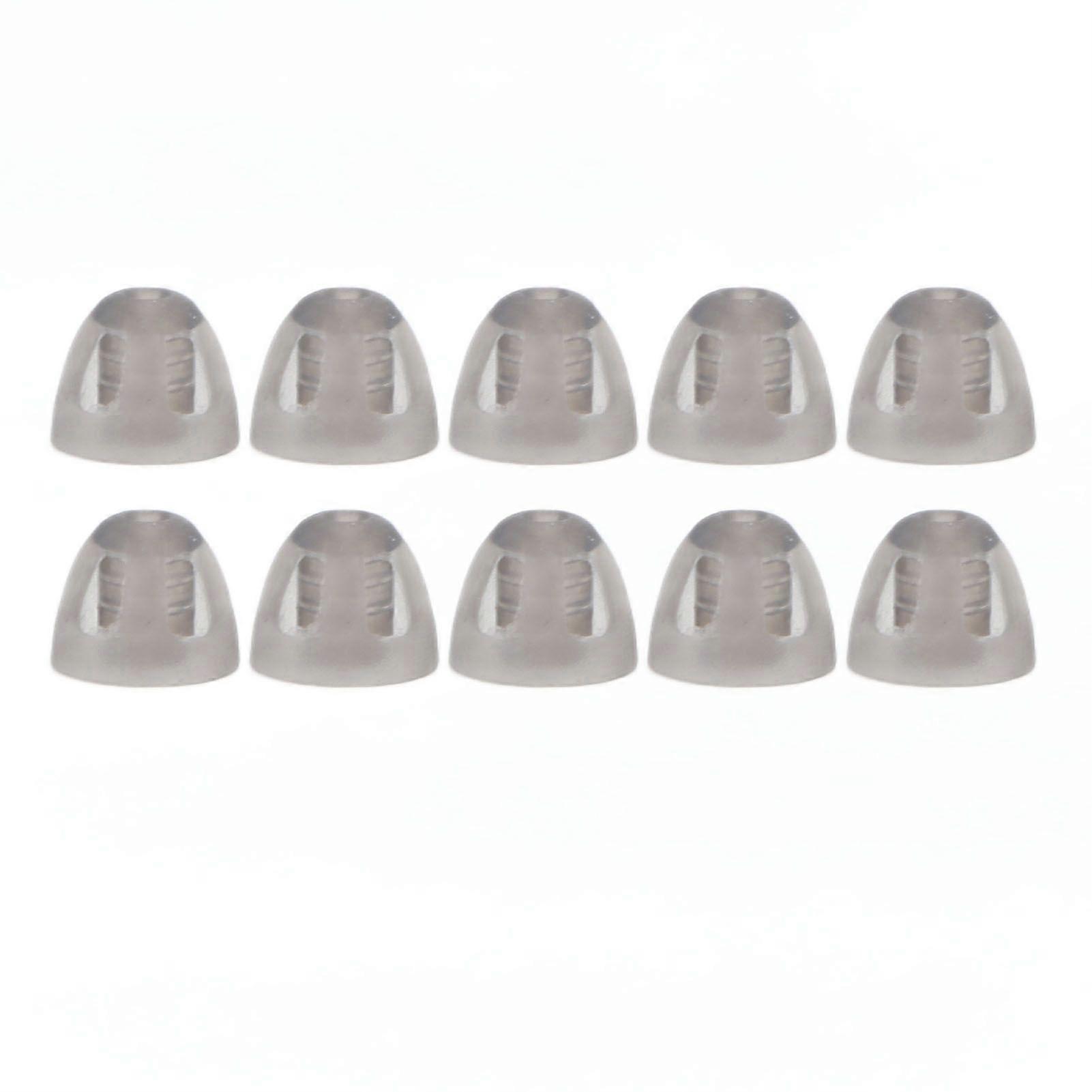 2025 Latest Model 10 Pcs Hearing Aids Dome Soft Open Domes Black Layer Replace...
