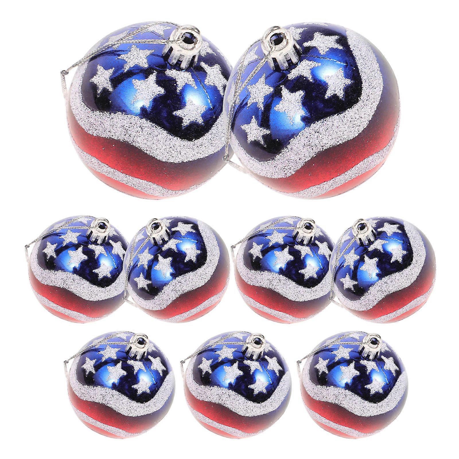 Assorted Color PET Hanging Decor for Independence Day Party Supply Celebrate with 12pcs