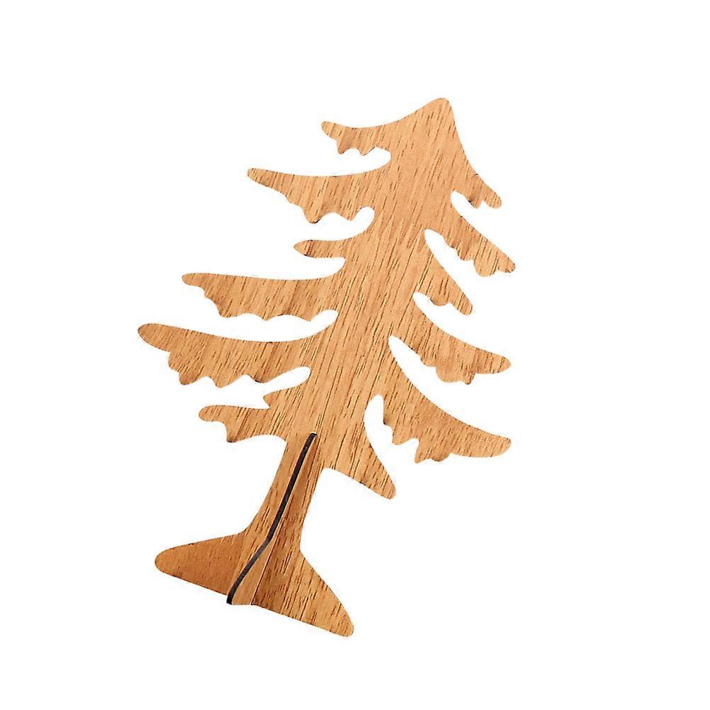 Tree Table Decoration Small Ornaments Chocolate Color 20*14 Cm Diy Decorative Christmas Ornament 1Set