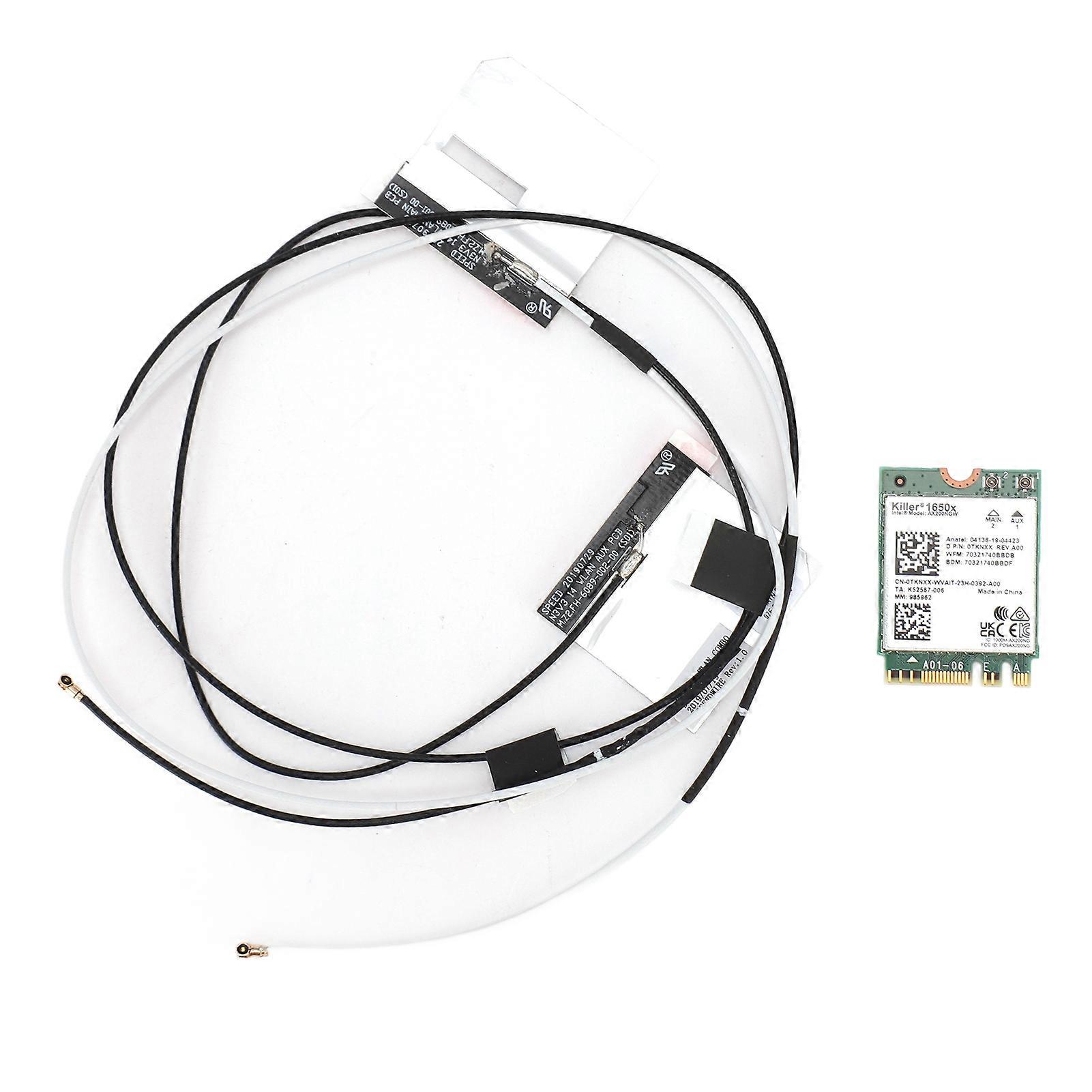 1650X AX200 Wi-Fi 6 5G Dual Band BT5.2 High Speed Transmission Network Card M.2 Interface with Antenna for Desktop PC