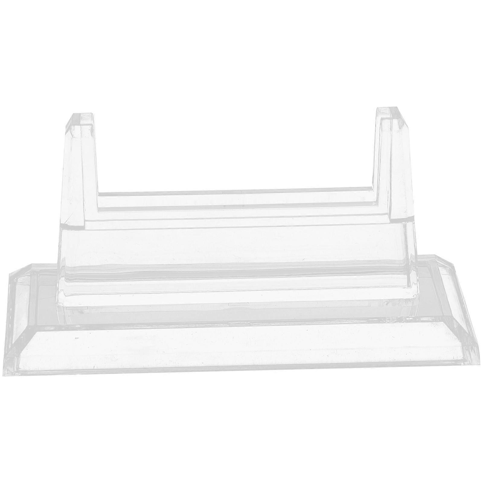 Durable Clear Card Display Rack for Game and Baseball Cards – Easy to Use Desktop Organizer for Home and Office Collectors