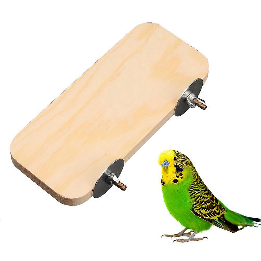 Wood Platform for Cage Parrot Stand Indoor Pet Entertainment Relax and Play Freely 1Pack