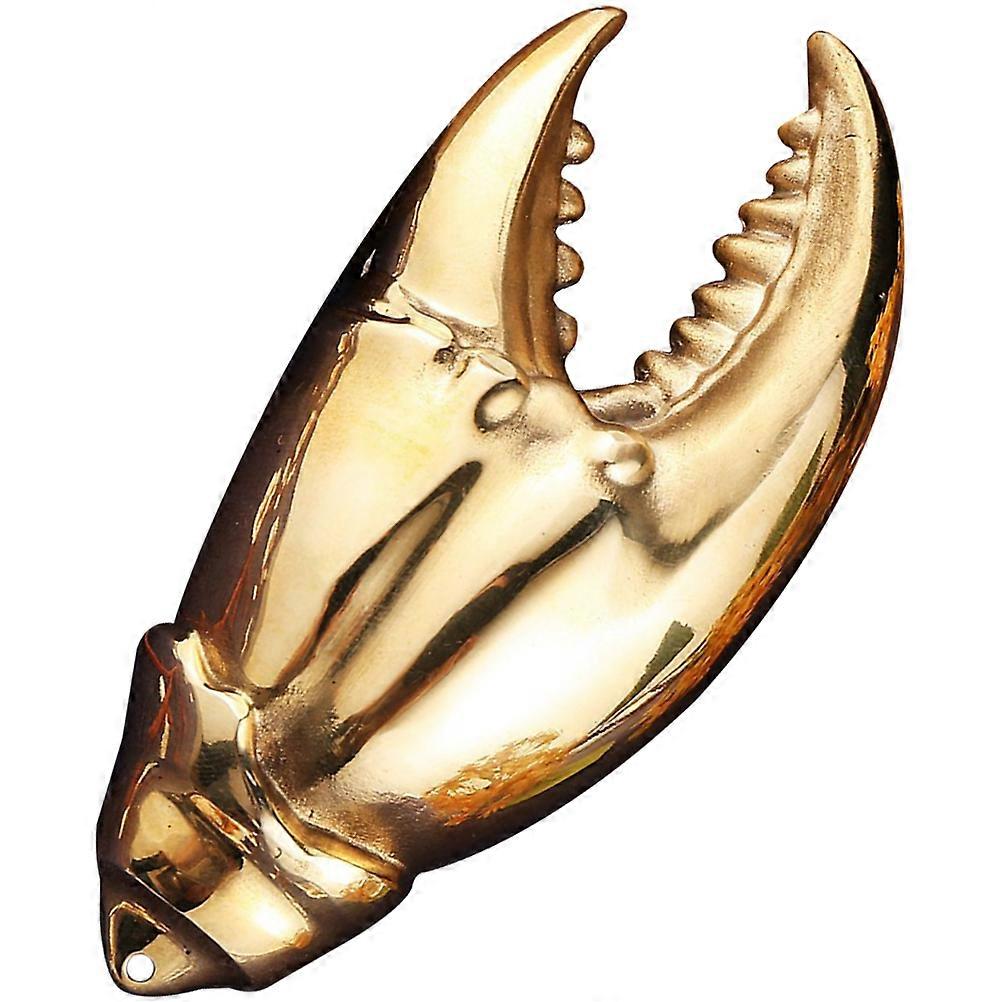 Retro Brass Crab Claw Statue Desktop Decoration Vintage Claw Ornament Home Accent Figurine Stable Compact Design