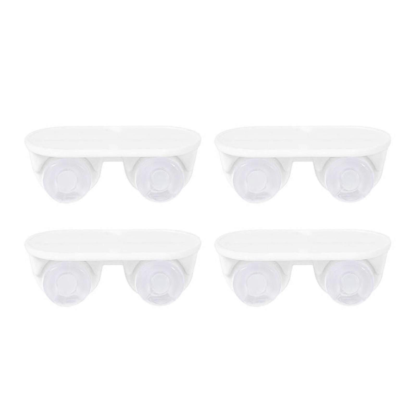 4pcs Universal Adhesive Bottom One-way Furniture Wheels Storage Box Casters