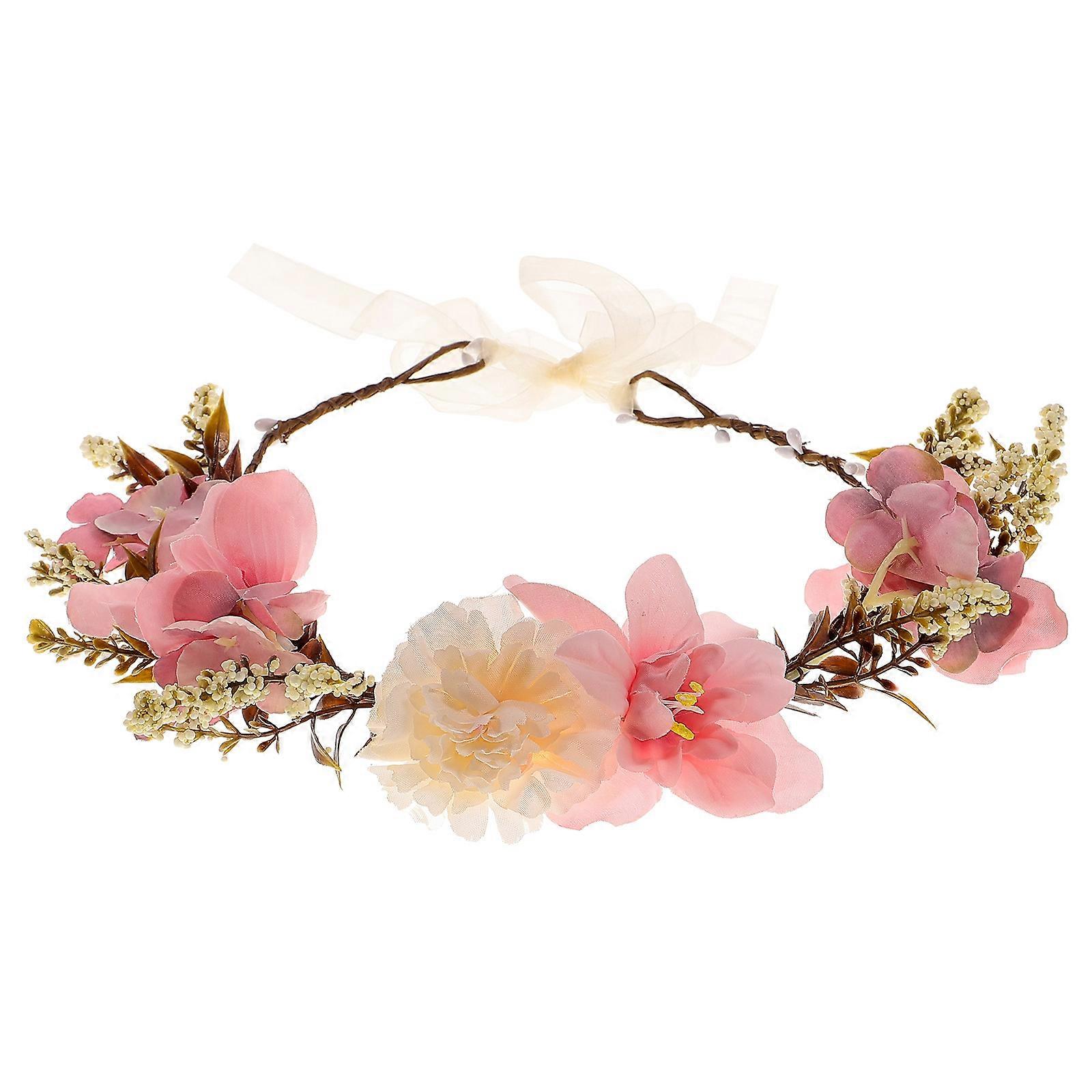 Floral Headband for Wedding, Bridal, Beach Holiday – Comfortable Hair Accessory for Photography Props and Party Use