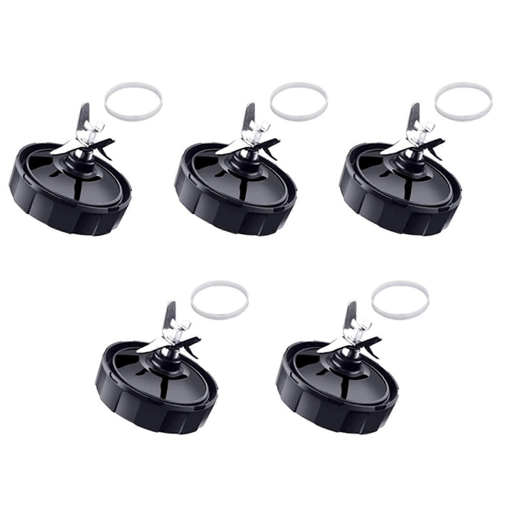 5X 7 Flossen Abzieh Klingen for Blender Parts with Washer Rubber for Auto IQ BL486 BL642 N102 BL682 and More Blender