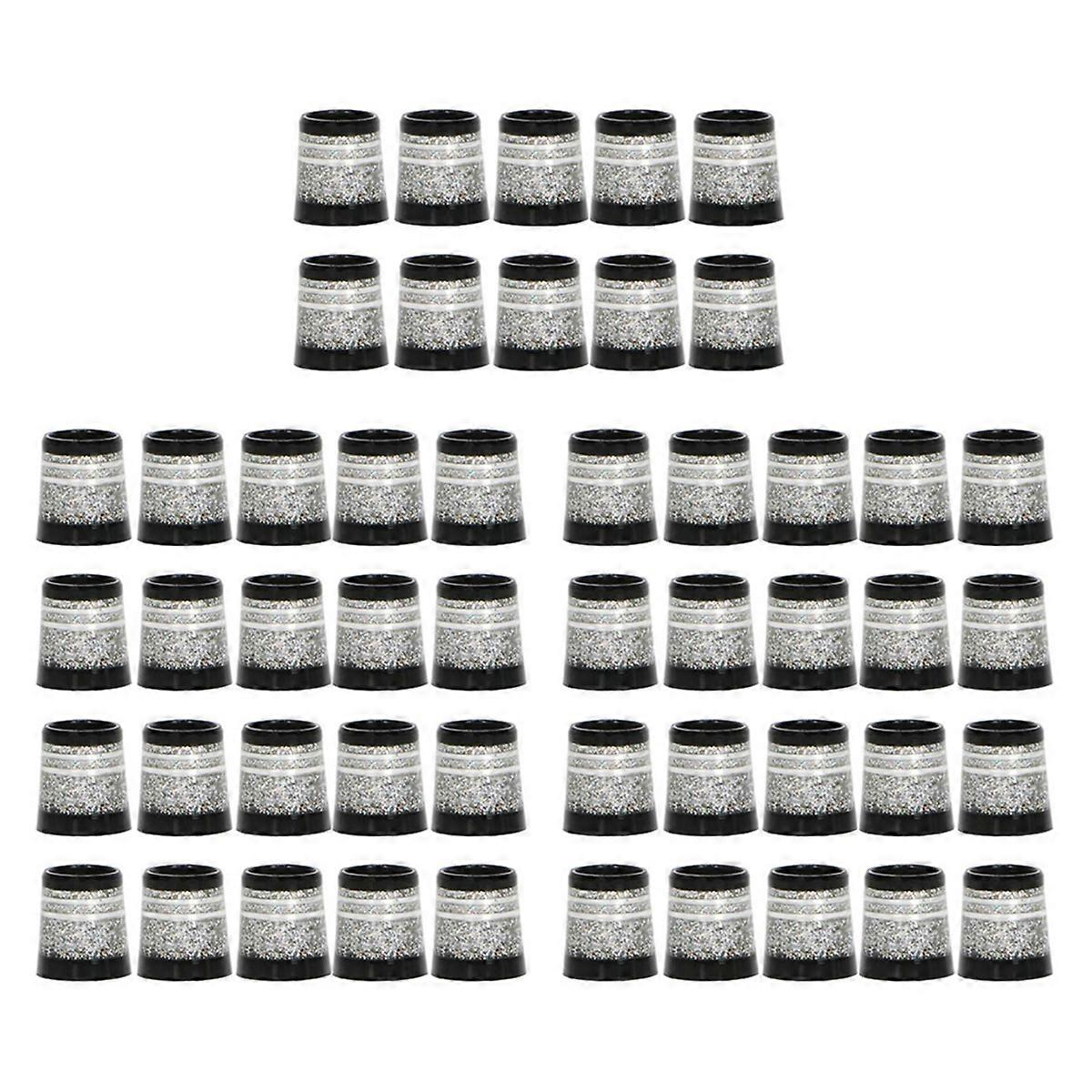 10Pcs Golf Ferrules Tip Size 0.370 Golf Sleeve Ferrule Silver