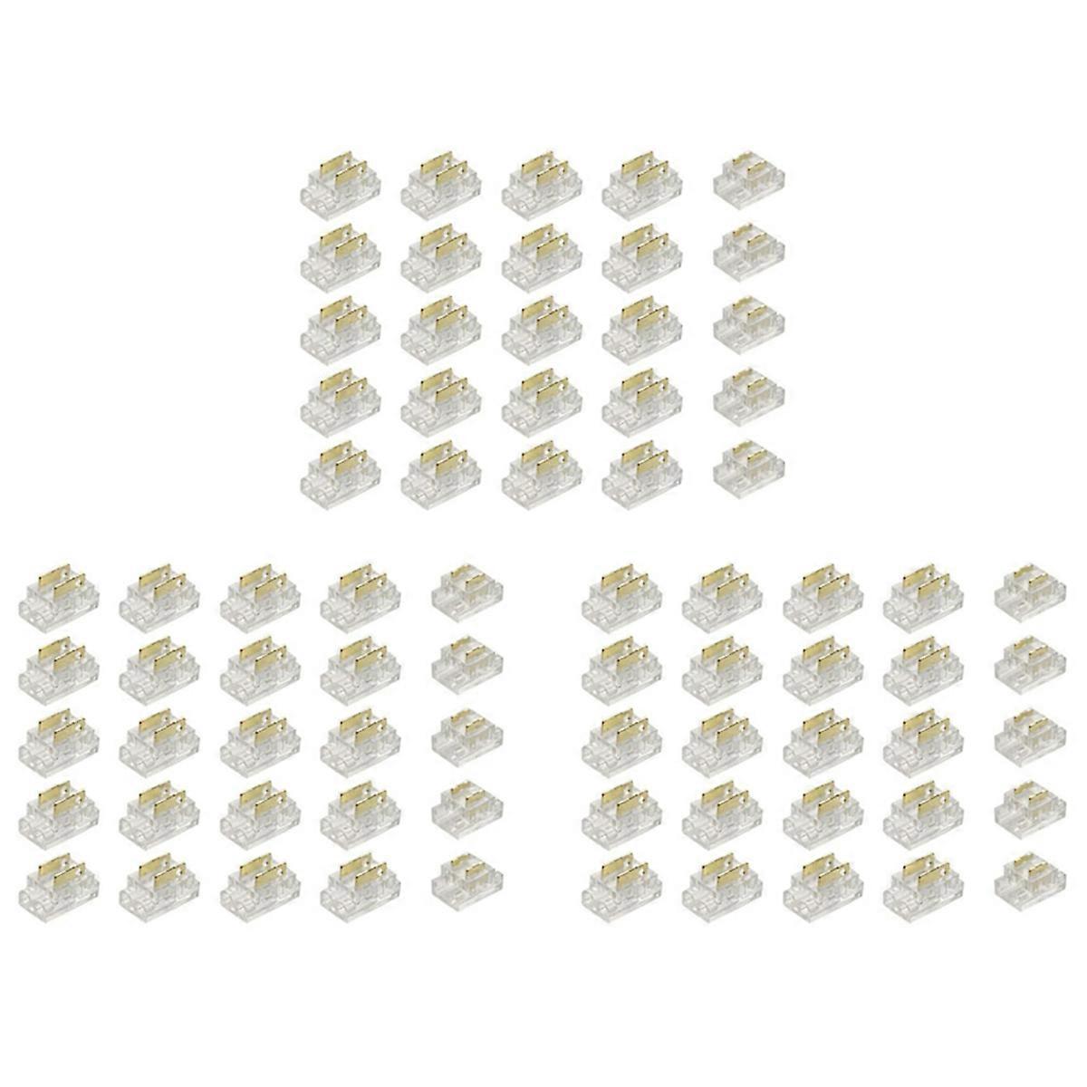 25PCS 2-Pin 5mm COB LED Strip Connector Kit