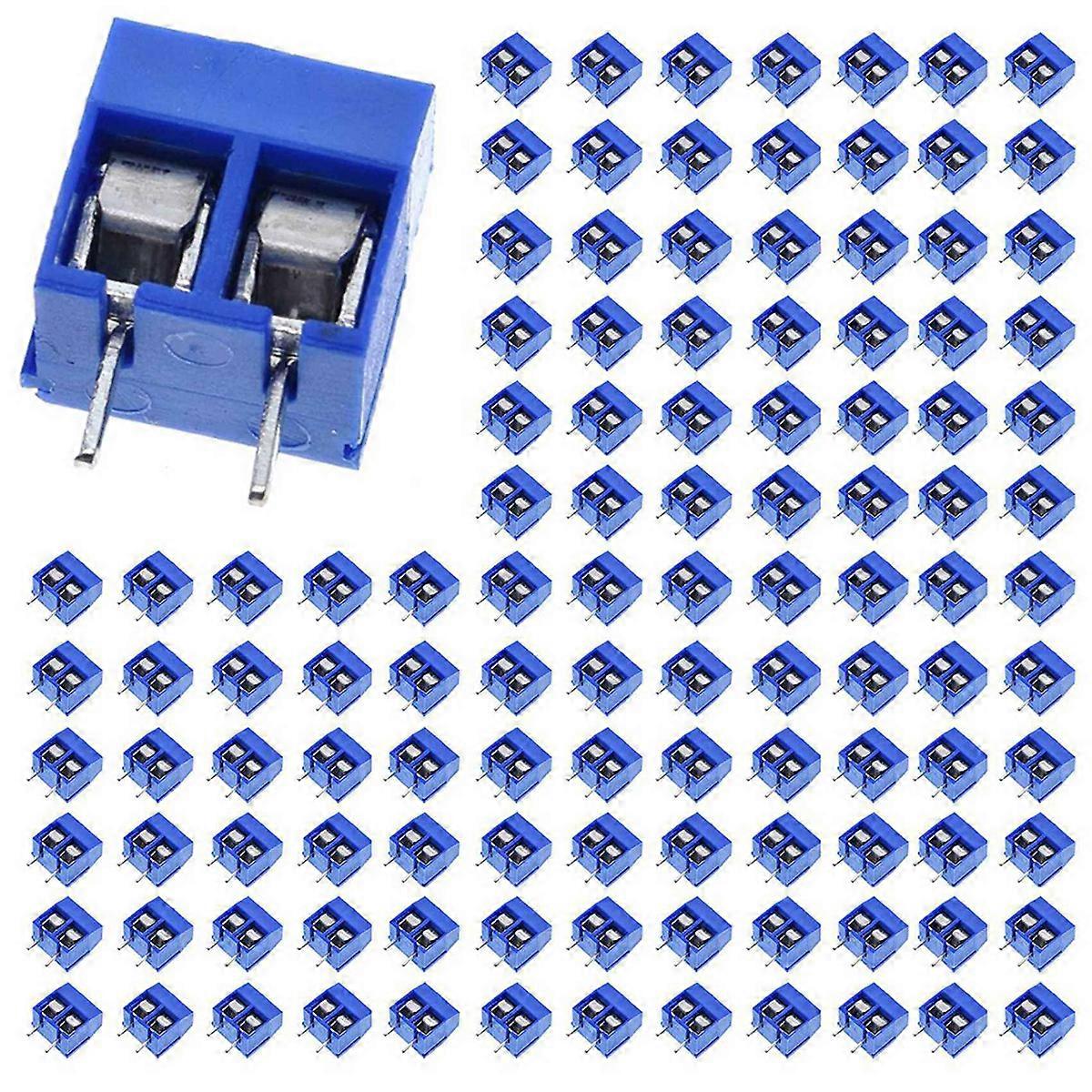 100Pcs KF301-2P 2 Pin Screw Terminal Connector 5mm Pitch 15A 300V