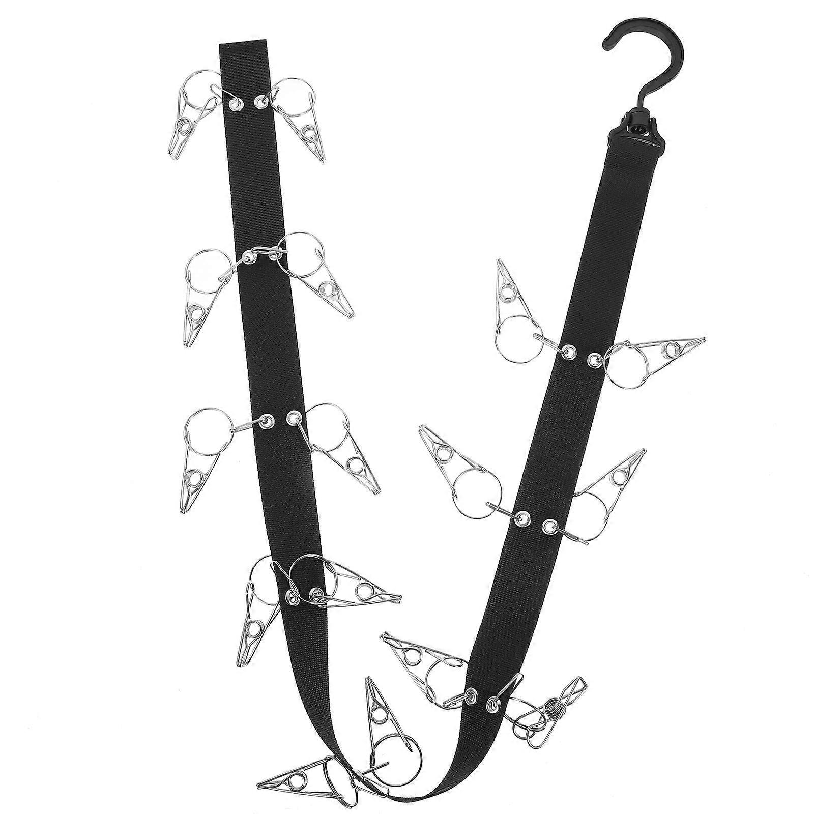 Hat Organizer Hat Hanger Space Saving Organizing Black 1 Set