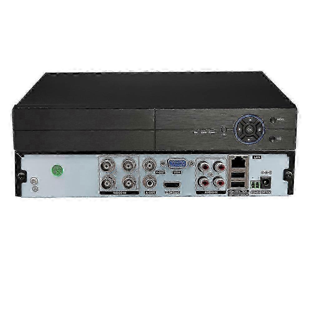 Videoregistratore digitale a 4 canali AHD / analogico / TVI / CVI DVR CCTV P2P Monitoraggio remoto del telefono per il sistema di sicurezza dell'ufficio domestico (NO HDD) UK Plug
