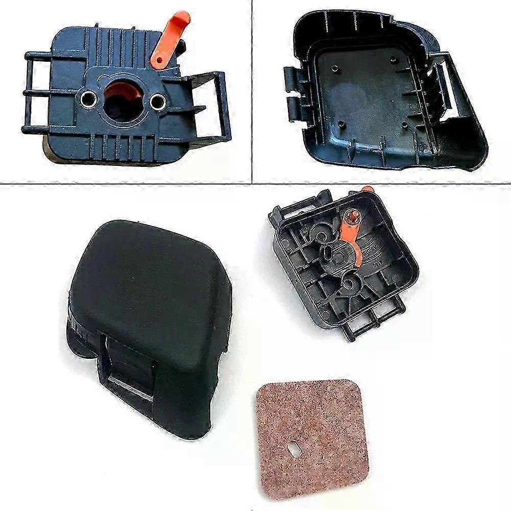 3PCS/Set Air Filter With Housing Cover Fit For  Stihl FC 55 FS 38 FS 45 FS 45C FS45L FS 46 FS 46C FS 55 FS 55C Black Garden Accessory