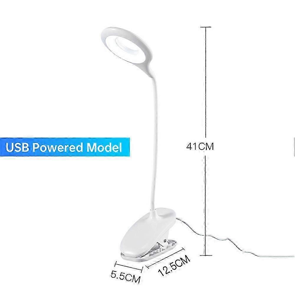 Led Clip-on Reading Lamp Dimmable Eye Protection Table Lamp