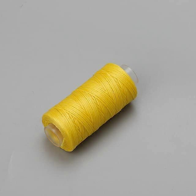 50m DIY Hand Stitched Leather Thread - Colored Flat Polyester Rope for Crafting, Weaving, and Sewing Projects