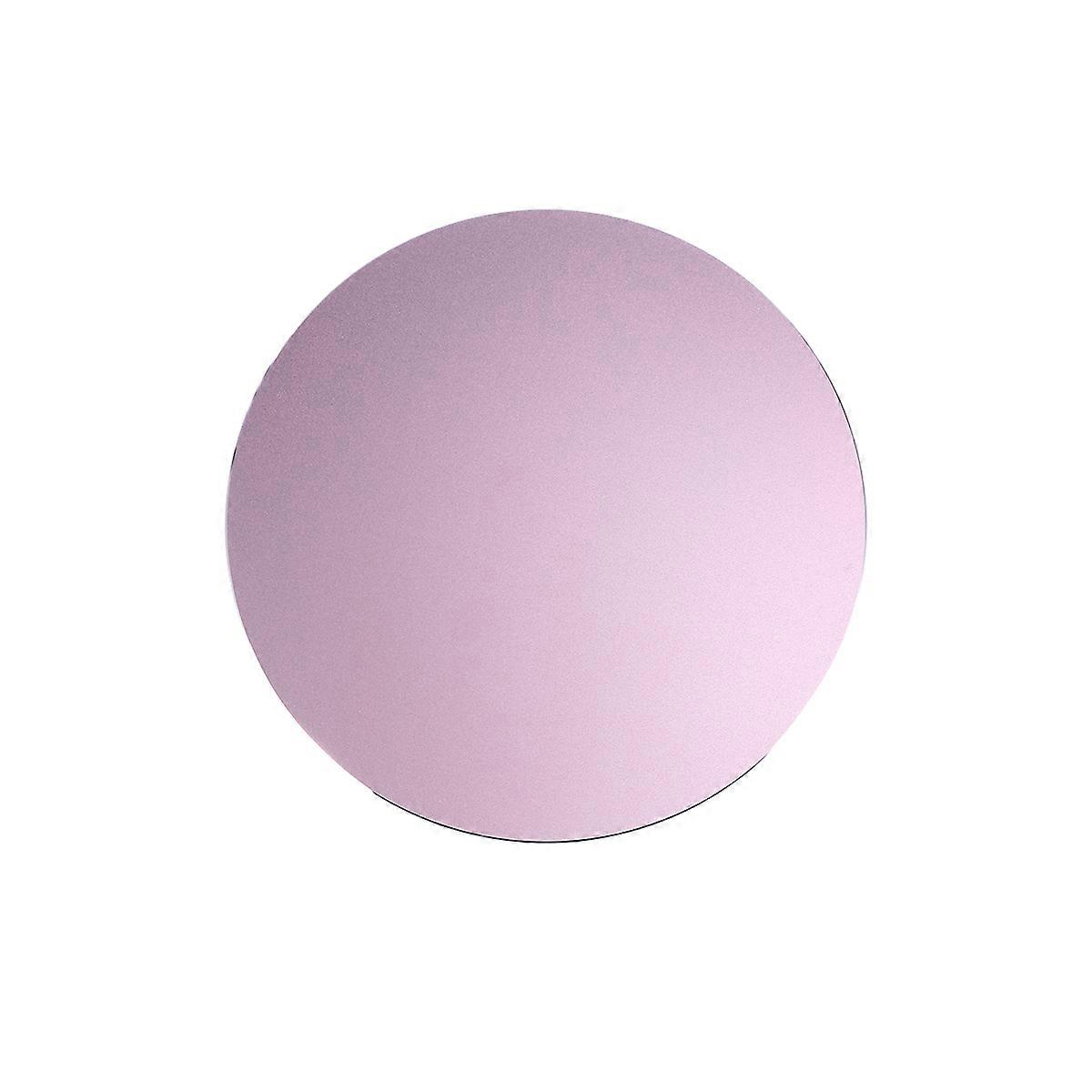 Aluminum Mouse Pad Round Desk Mat Anti Slip For Desktop Use Rosy Gold 200x200mm 1Set