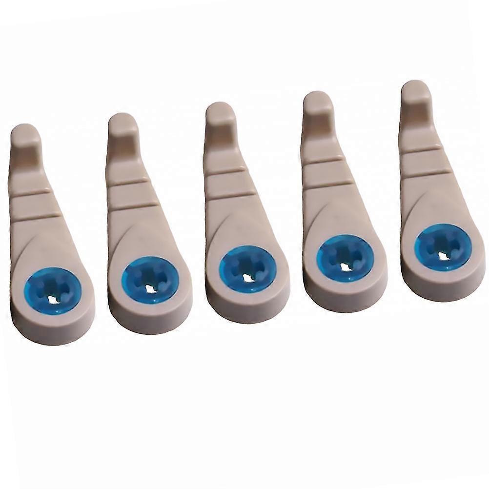 Araba Arka Koltuk Kafalık Kanca Askı Depolama Çanta Bakkaliye Çanta Çanta Bej 11x4x3 cm Dağınıklık Düzenler 5 Adet